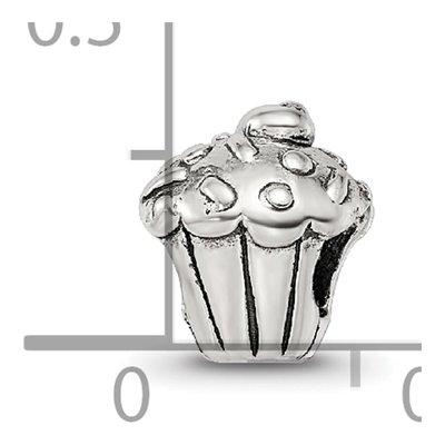 Sterling Silver Kids Cupcake Bead – view 6