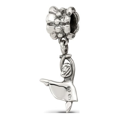 Sterling Silver Dancer Dangle Bead – view 8