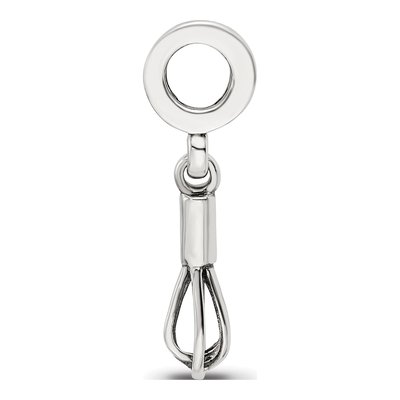 Sterling Silver Whisk Dangle Bead – view 4