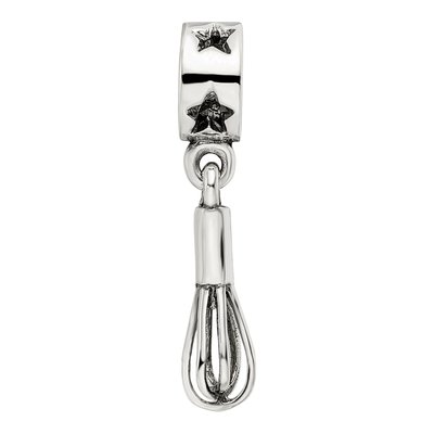 Sterling Silver Whisk Dangle Bead – view 7