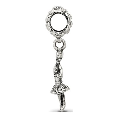 Sterling Silver Ballerina Dangle Bead – view 4