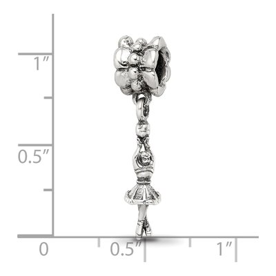 Sterling Silver Ballerina Dangle Bead – view 5