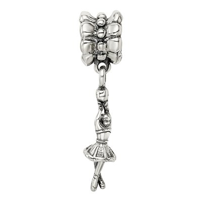 Sterling Silver Ballerina Dangle Bead – view 6