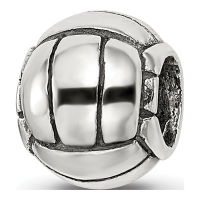 Sterling Silver Volleyball Bead