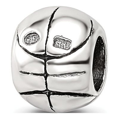Sterling Silver Basketball Bead – view 7