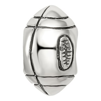 Sterling Silver Football Bead – view 5