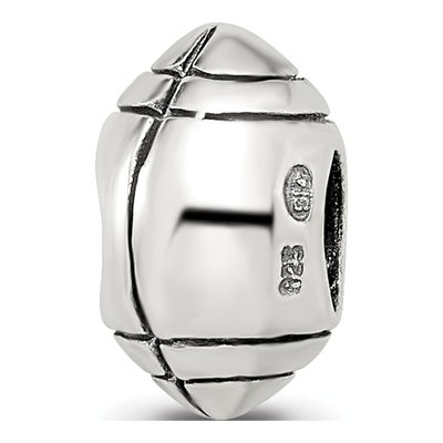 Sterling Silver Football Bead – view 6