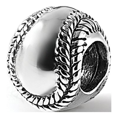 Sterling Silver Baseball Bead – view 8