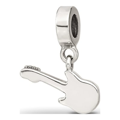 Sterling Silver Electric Guitar Dangle Bead – view 7