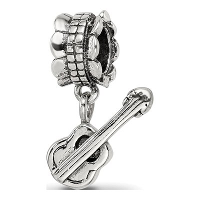 Sterling Silver Guitar Bead