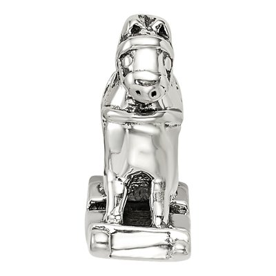 Sterling Silver Rocking Horse Bead – view 5