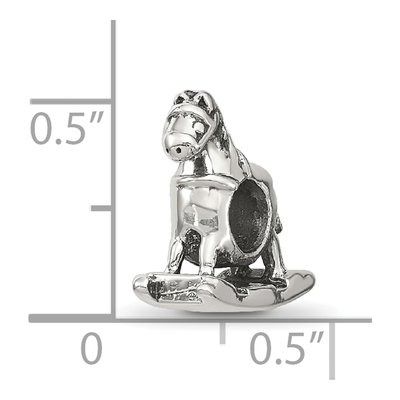 Sterling Silver Rocking Horse Bead – view 6