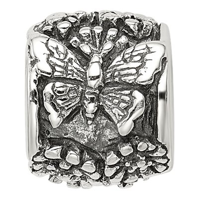 Sterling Silver Butterfly Bali Bead – view 5