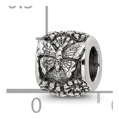Sterling Silver Butterfly Bali Bead – view 6