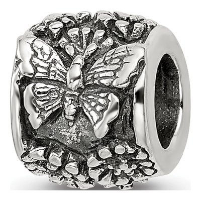 Sterling Silver Butterfly Bali Bead