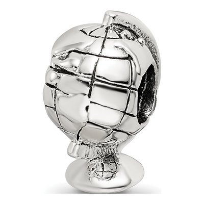 Sterling Silver Globe Bead