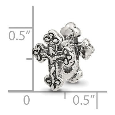 Sterling Silver Crucifix Bead – view 7