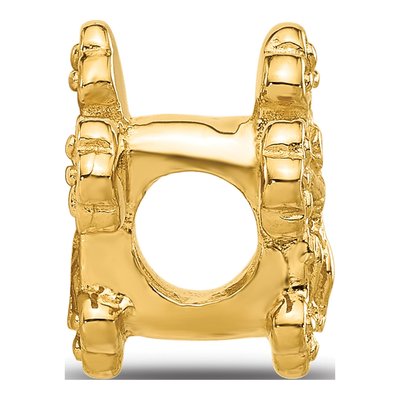 Gold-Plated Sterling Silver Crucifix Bead – view 3