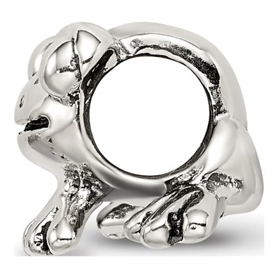 Sterling Silver Frog Bead – view 4