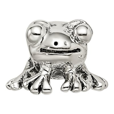 Sterling Silver Frog Bead – view 5