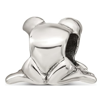 Sterling Silver Frog Bead – view 6