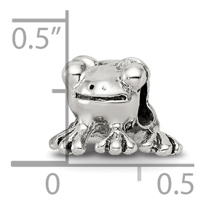 Sterling Silver Frog Bead – view 7