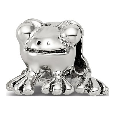 Sterling Silver Frog Bead