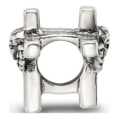 Sterling Silver Kids Angel Cross Bead – view 4