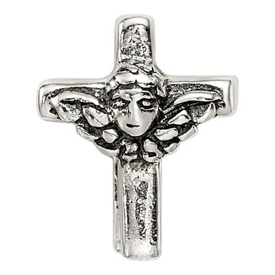 Sterling Silver Kids Angel Cross Bead – view 5