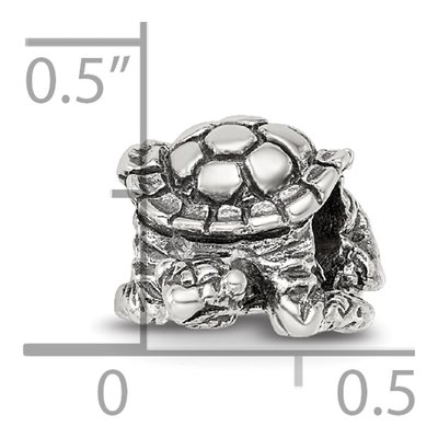 Sterling Silver Turtle Bead – view 8