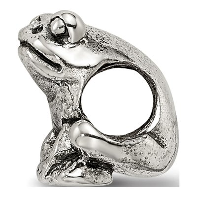Sterling Silver Kids Frog Bead – view 4