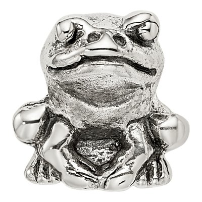 Sterling Silver Kids Frog Bead – view 5