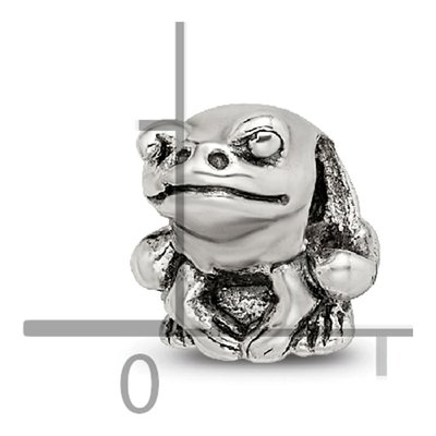 Sterling Silver Kids Frog Bead – view 6