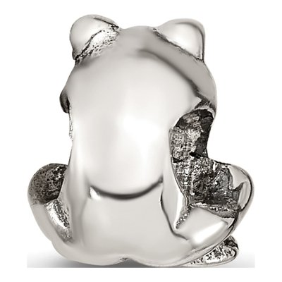 Sterling Silver Kids Frog Bead – view 7