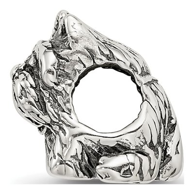 Sterling Silver Scottish Terrier Bead – view 4