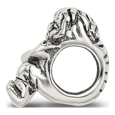 Sterling Silver Two Kids Bead – view 4