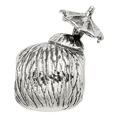 Sterling Silver Coconut Drink Bead – view 7