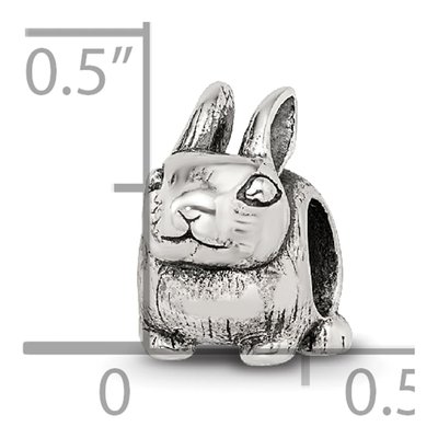 Sterling Silver Bunny Bead – view 7