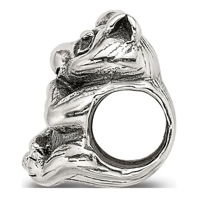 Sterling Silver Racoon Bead – view 4