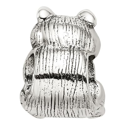 Sterling Silver Racoon Bead – view 5