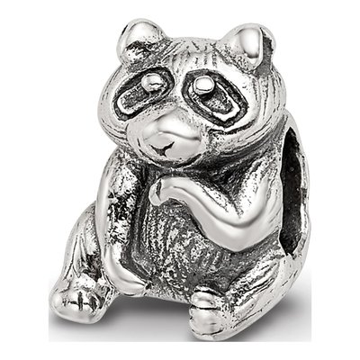 Sterling Silver Racoon Bead