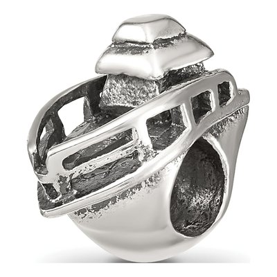 Sterling Silver Boat Bead