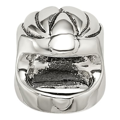 Sterling Silver Race Car Helmet Bead – view 5