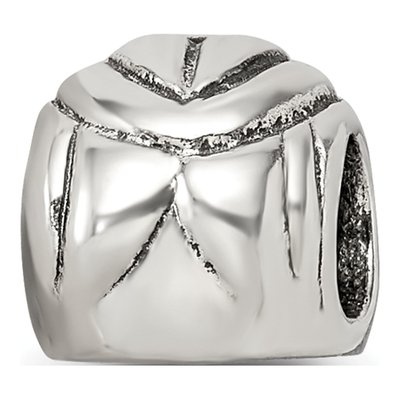 Sterling Silver Race Car Helmet Bead – view 6