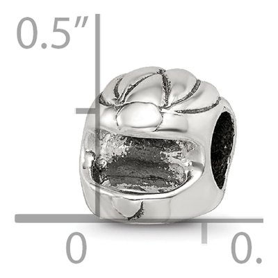 Sterling Silver Race Car Helmet Bead – view 7