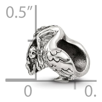 Sterling Silver Stork Bead – view 7