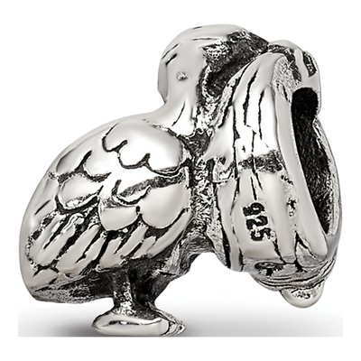 Sterling Silver Stork Bead – view 8