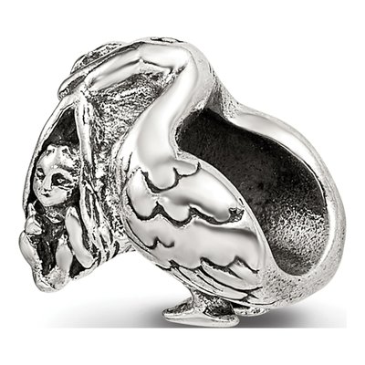 Sterling Silver Stork Bead