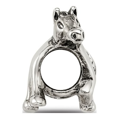 Sterling Silver Horse Bead – view 4