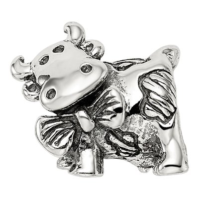Sterling Silver Dairy Cow Bead – view 5